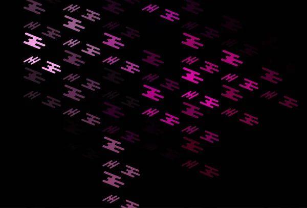 Dark Pink Vector Texture Colorful Lines — Stock Vector