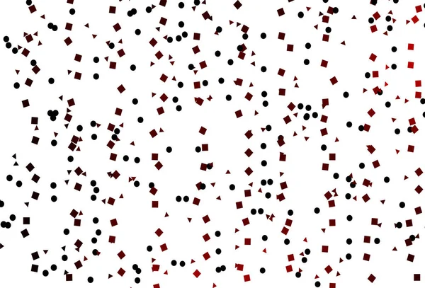 Fond Vectoriel Rouge Clair Avec Triangles Cercles Cubes — Image vectorielle