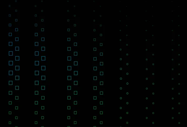 Темно Синий Зеленый Векторный Рисунок Кристаллами Прямоугольниками — стоковый вектор