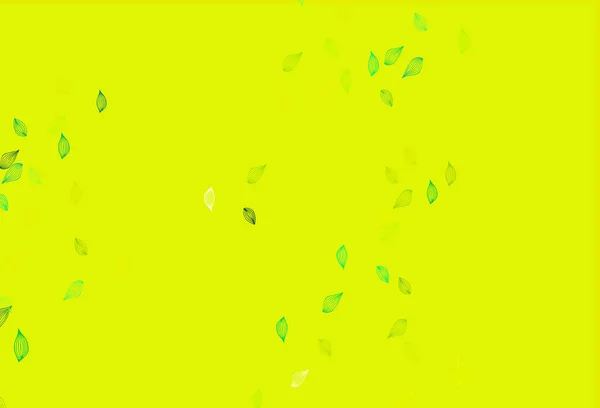 Hellgrüner Gelber Vektor Mit Handgemaltem Hintergrund — Stockvektor