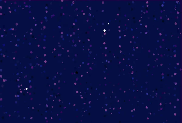Modèle Vectoriel Rose Clair Bleu Avec Cristaux Cercles Carrés — Image vectorielle