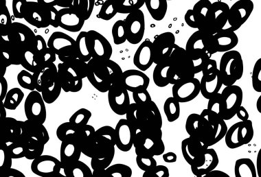 Küreli siyah ve beyaz vektör deseni.