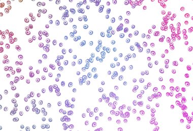 Açık Pembe, daire şekilli Mavi vektör düzeni.