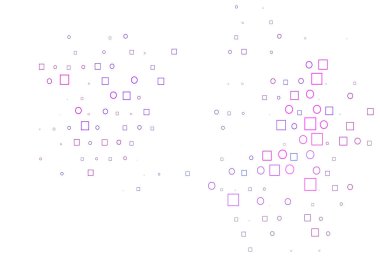 Açık Pembe, diskleri ve dikdörtgenleri olan Mavi vektör dokusu.