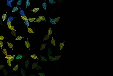 Koyu mavi, sarı vektör el boyalı doku.