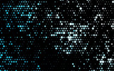 Noktalı siyah vektör arkaplanı. Soyut çemberlerin oluşturduğu bir resim. 