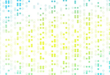 Açık Mavi, küreli sarı vektör deseni.