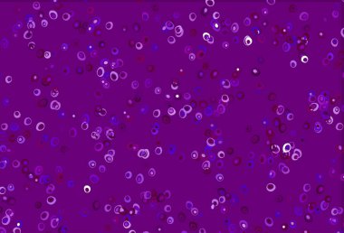 Disklerle hafif Mor vektör dokusu.