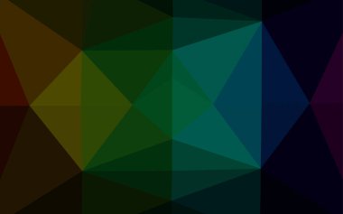 Üçgenler parlak ton renkleriyle yüzeye çıkar. Belirsiz soyut çizimler ve gradyan. İşiniz için yepyeni bir tasarım.  