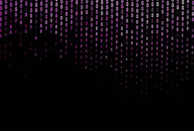 Bankacılık sembollü koyu pembe vektör düzeni.