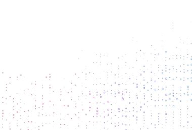 Açık Mavi, dikdörtgenli kırmızı vektör düzeni, kareler.