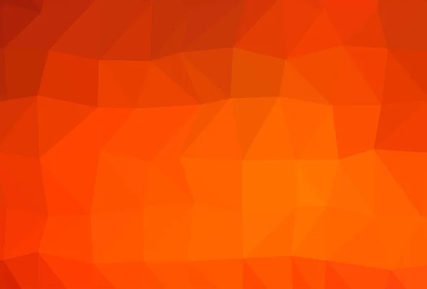 Light Orange Vector Triangle Mosaic Template — Stock Vector