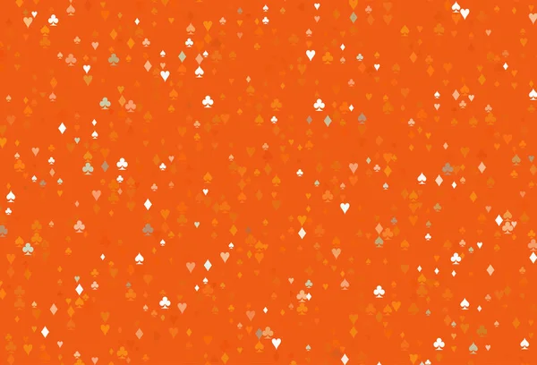 Modello Vettoriale Arancione Chiaro Con Simbolo Carte — Vettoriale Stock