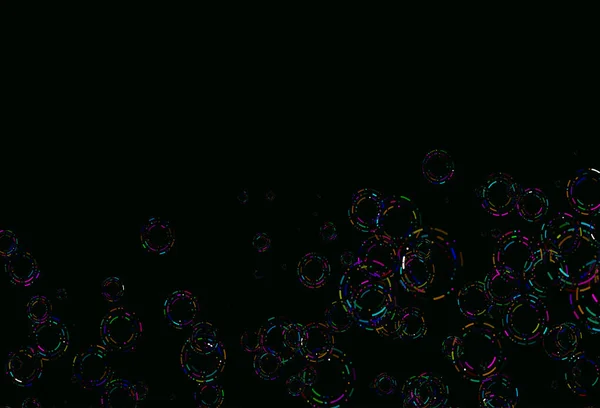 Světlé Vícebarevné Duhové Vektorové Pozadí Bublinami — Stockový vektor