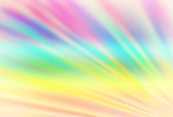Multicolor Ringan Tata Letak Vektor Rainbow Dengan Garis Datar - Stok Vektor