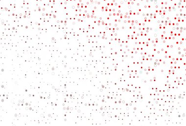 Benekli açık kırmızı vektör örtüsü.