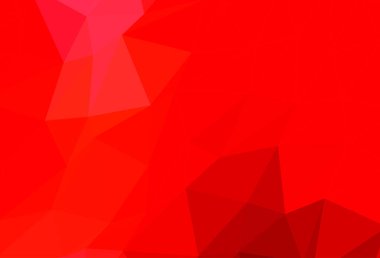 Açık Kırmızı vektör çokgen arkaplanı.