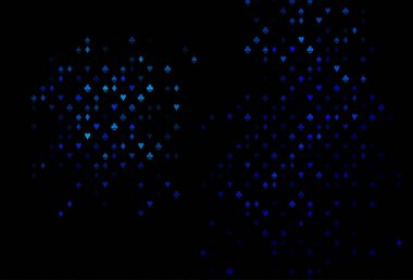 Kart sembollü koyu mavi vektör deseni.