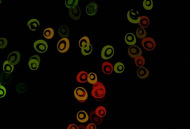 Koyu yeşil, noktalı kırmızı vektör arkaplanı.