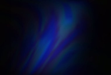 Eğri daireli koyu mavi vektör arkaplanı.