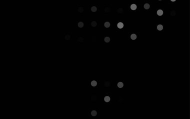 Noktalı siyah vektör arkaplanı. Soyut çemberlerin oluşturduğu bir resim. 