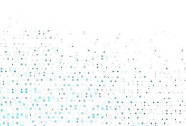 Kristaller ve dikdörtgenlerle hafif BLUE vektör deseni.