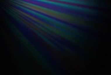 Renkli çizgileri olan koyu mavi vektör dokusu.