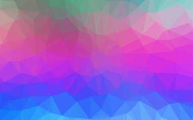 Üçgenler parlak ton renkleriyle yüzeye çıkar. Belirsiz soyut çizimler ve gradyan. İşiniz için yepyeni bir tasarım.  