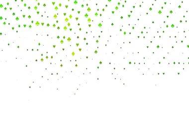 Poker sembollü Açık Yeşil vektör şablonu.