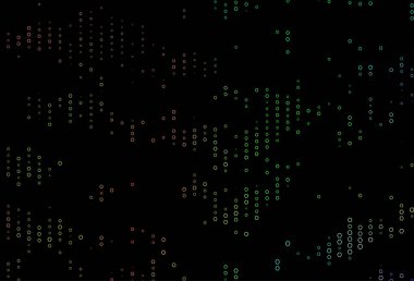 Koyu Çokrenkli, altıgenli Gökkuşağı vektör arkaplanı.