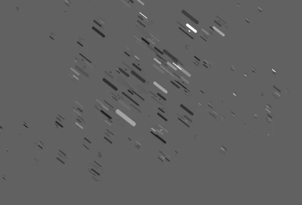 ライトシルバー 長い線でグレーのベクトル背景 — ストックベクタ
