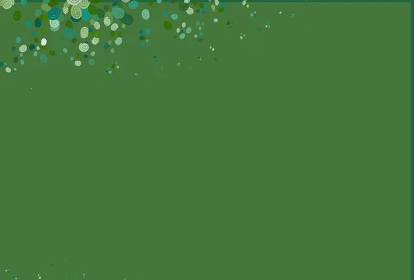 Светло Зеленый Вектор Фона Изогнутыми Линиями — стоковый вектор