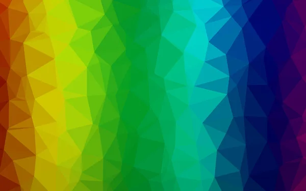 Trianglar Yta Ljusa Ton Färger Vag Abstrakt Illustration Med Lutning — Stock vektor