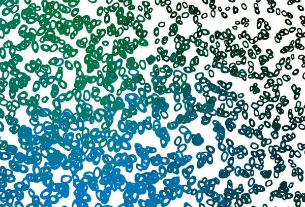 Tmavě Modrá Zelené Vektorové Uspořádání Kruhovými Tvary — Stockový vektor