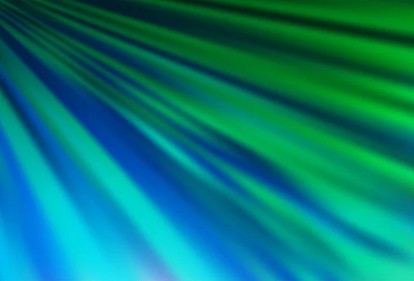 Bleu Clair Texture Vectorielle Verte Avec Des Lignes Colorées — Image vectorielle