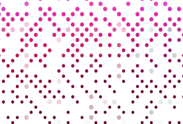 Шаблон Вектора Светло Розового Цвета Кругами — стоковый вектор