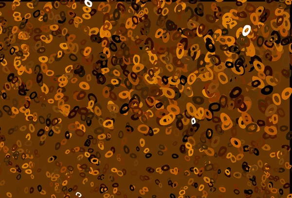Текстура Вектора Темно Оранжевого Цвета Дисками — стоковый вектор