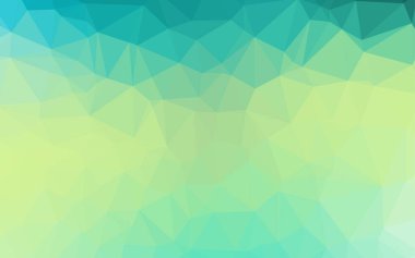 Üçgenler parlak ton renkleriyle yüzeye çıkar. Belirsiz soyut çizimler ve gradyan. İşiniz için yepyeni bir tasarım.  