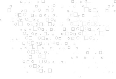 Açık Gümüş, dairesel benekli gri vektör düzeni, küpler.