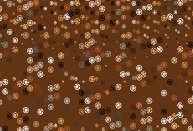 Buz kar taneli Açık Turuncu vektör şablonu.