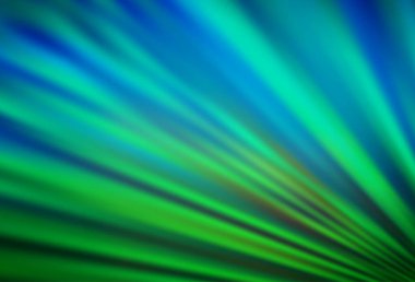 Dar çizgileri olan koyu mavi, yeşil vektör deseni.