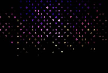 Koyu pembe, iskambil kağıtlı yeşil vektör dokusu.