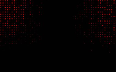 Noktalı siyah vektör arkaplanı. Soyut çemberlerin oluşturduğu bir resim. 