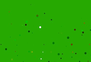 Açık Yeşil, daireli sarı vektör şablonu.