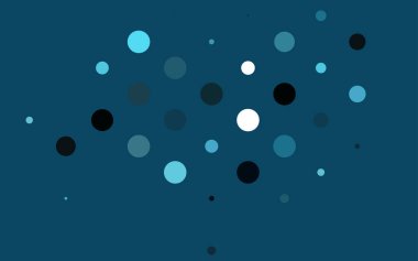 Noktalı vektör arkaplanı. Renkli soyut çemberler kümesi ile resim. 