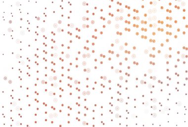 Açık Kırmızı ve Sarı vektör arkaplanı ile xmas kar taneleri.