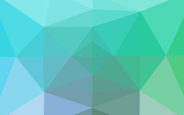 Üçgenler parlak ton renkleriyle yüzeye çıkar. Belirsiz soyut çizimler ve gradyan. İşiniz için yepyeni bir tasarım.  