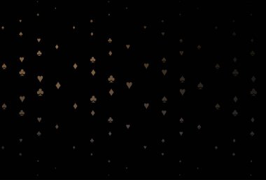 Poker sembollü koyu siyah vektör şablonu.