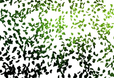 Açık Yeşil, Memphis şekilli sarı vektör şablonu.