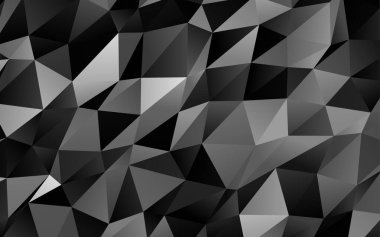 Üçgenler parlak ton renkleriyle yüzeye çıkar. Belirsiz soyut çizimler ve gradyan. İşiniz için yepyeni bir tasarım.  